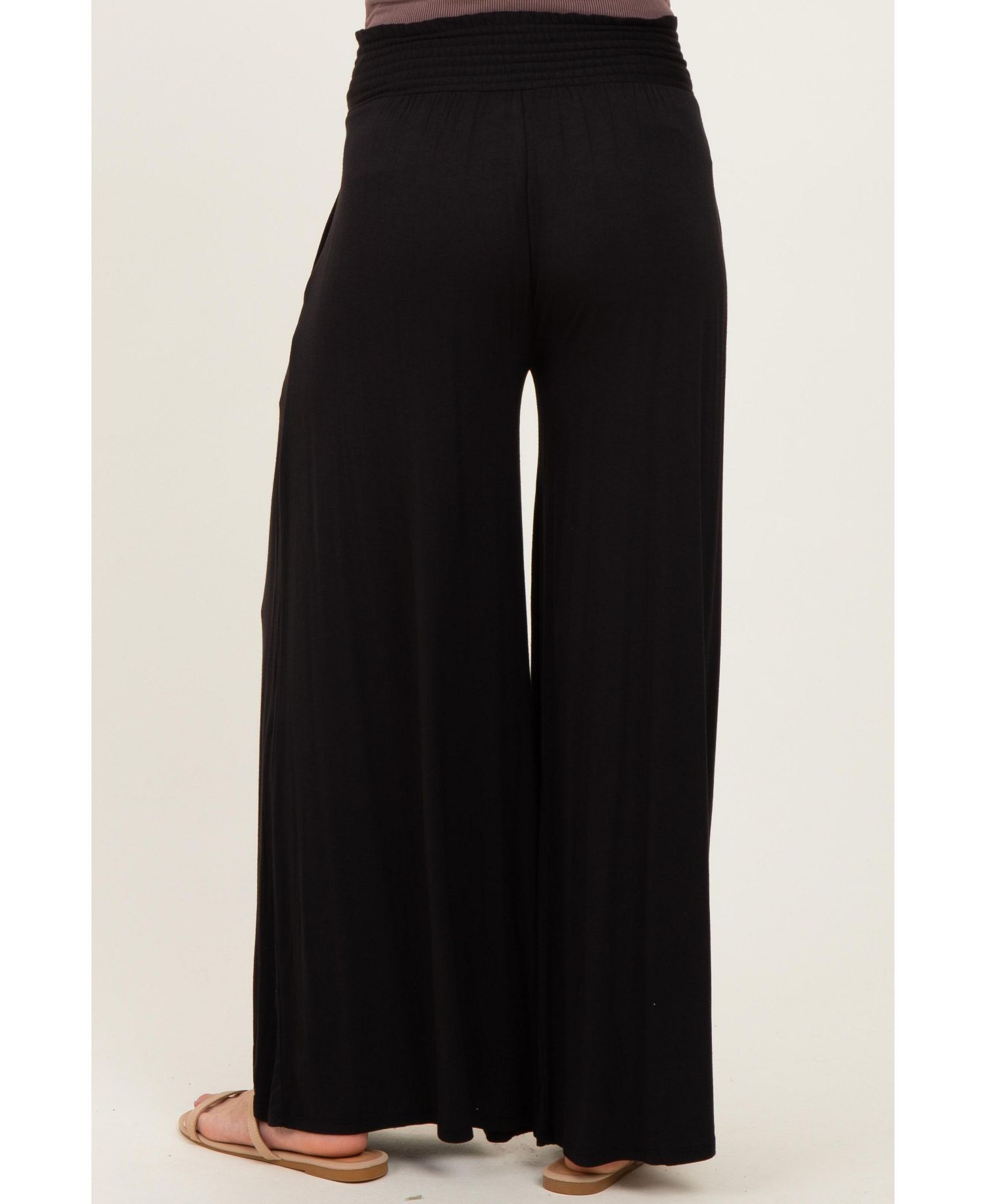 Women's Smocked Waist Wide Leg Pants