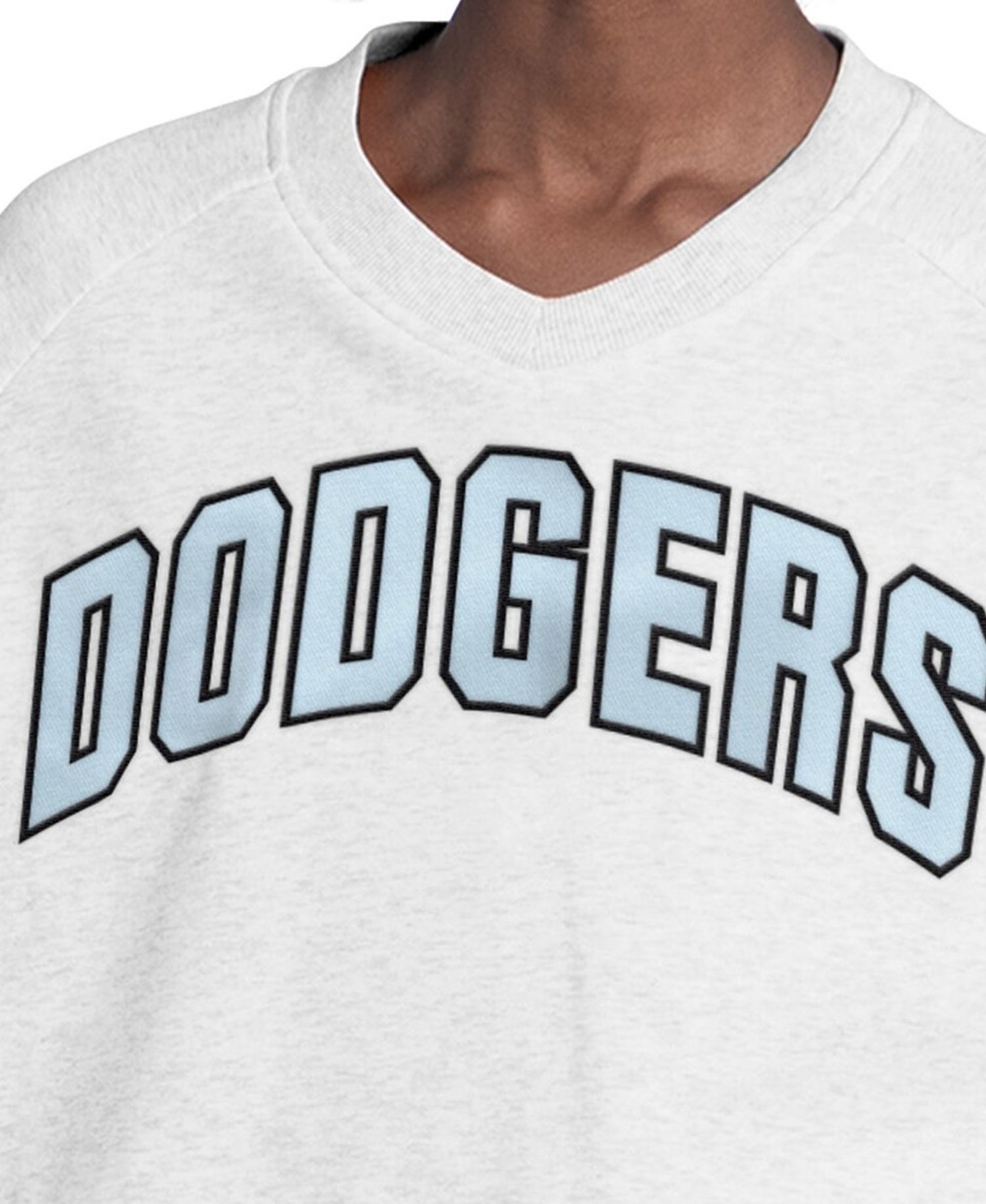 Women's Gray Los Angeles Dodgers Show Up Fashion Sweatshirt