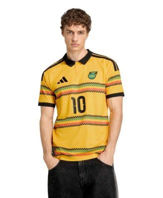 Men's Yellow Jamaica National Team Bob Marley Home 10 Replica Jersey