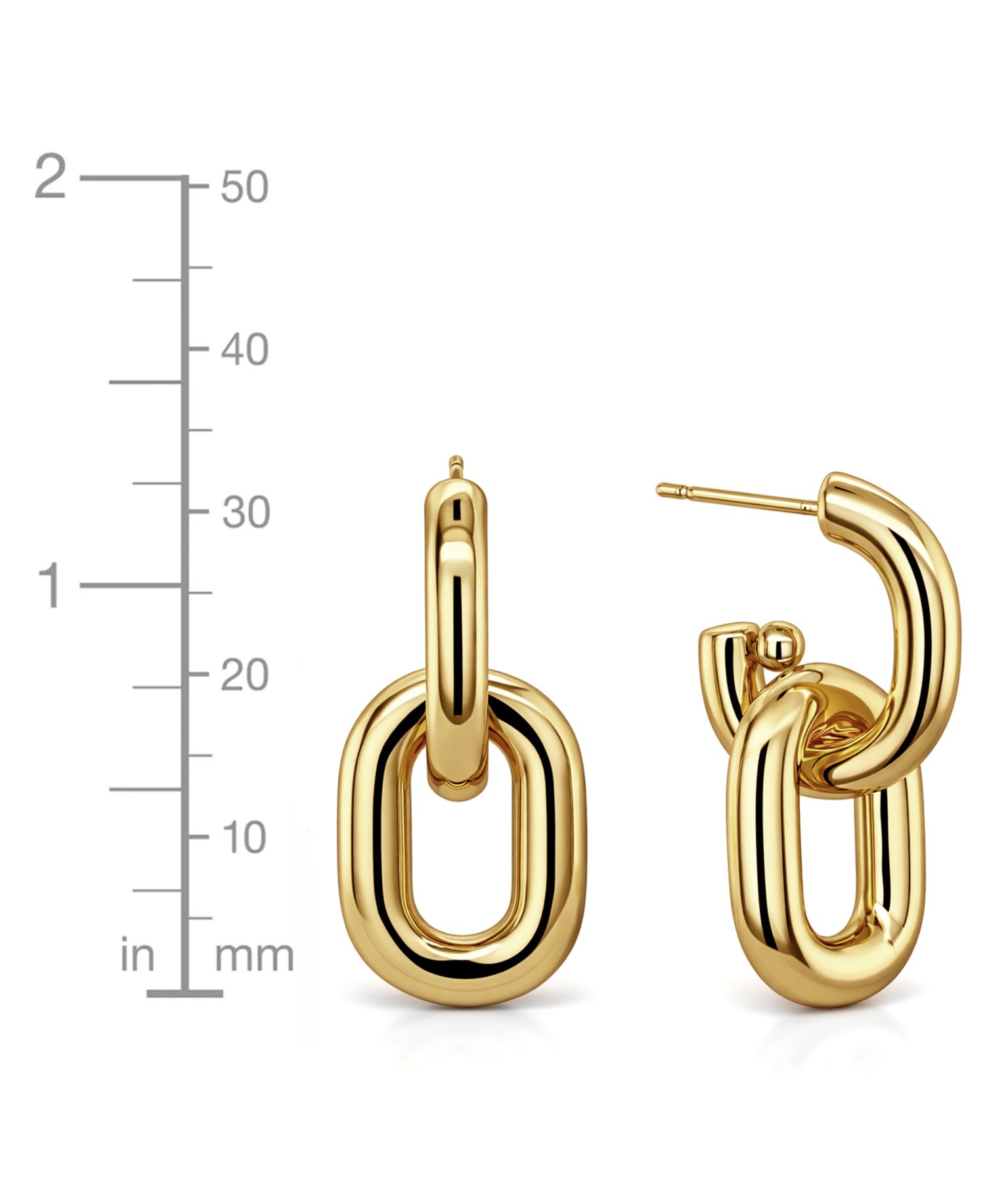 Link Drop Post Earring
