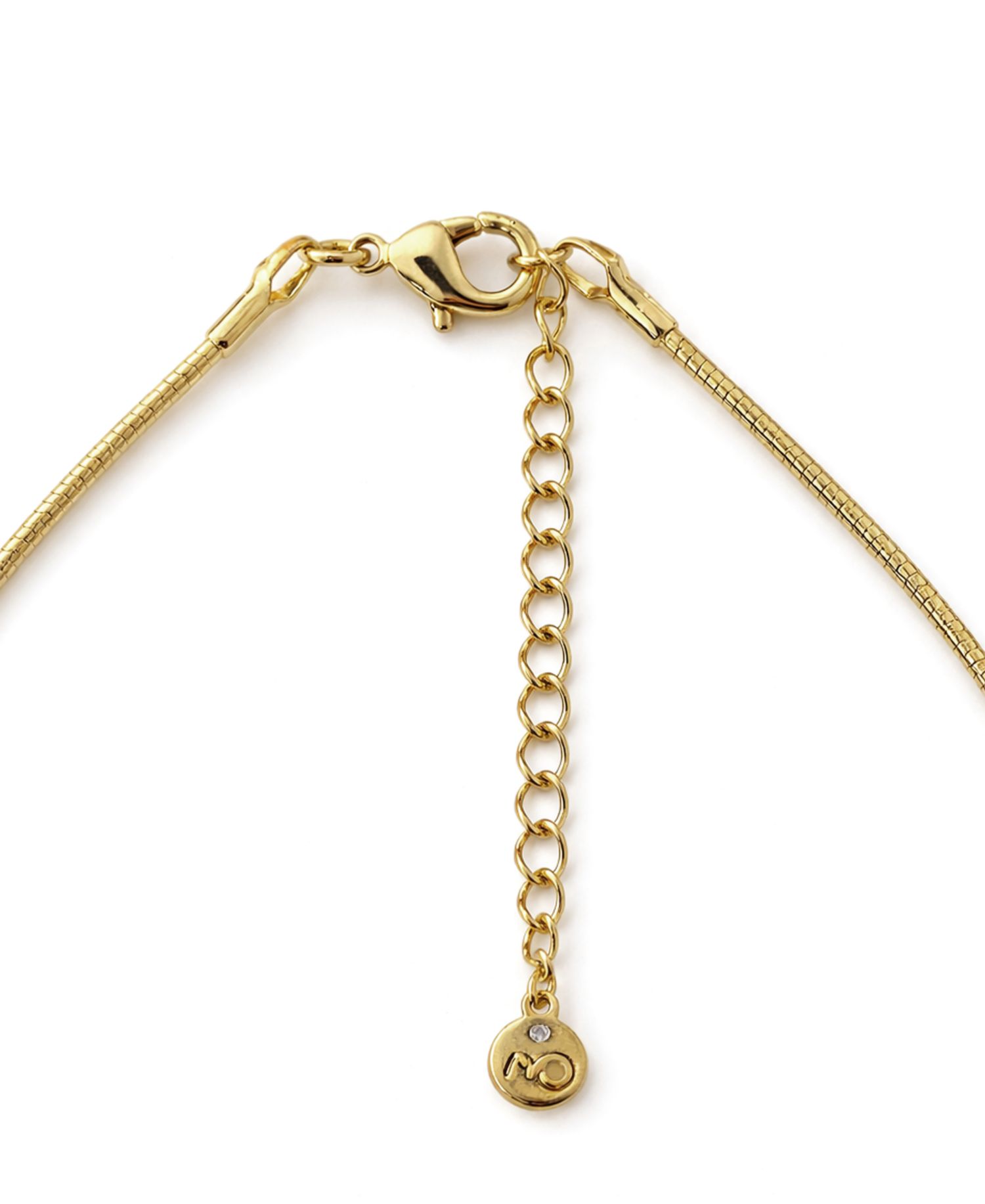 Snake Chain Cubic Zirconia Drop Necklace