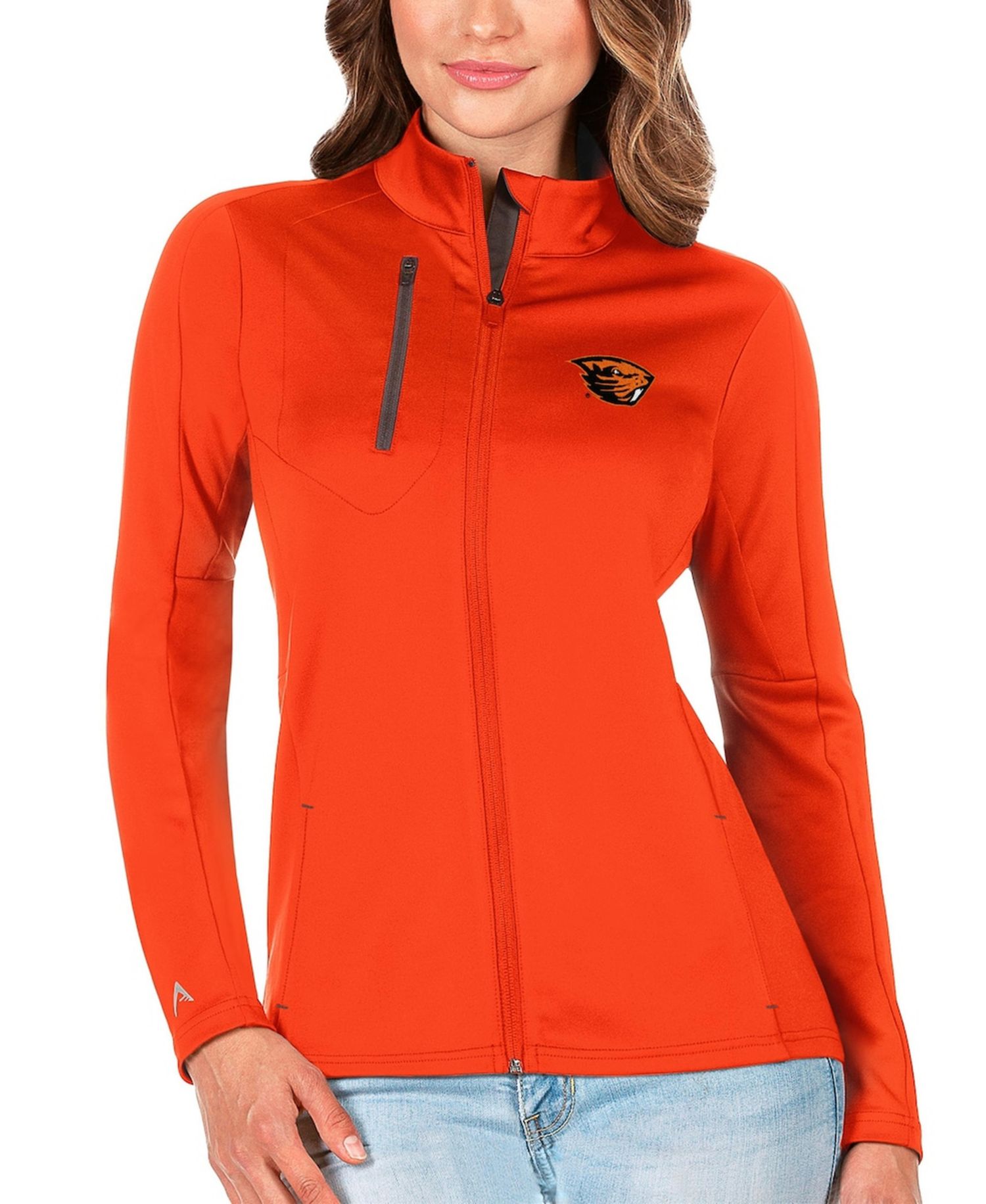 Women's Orange/Graphite Oregon State Beavers Generation Full-Zip Jacket