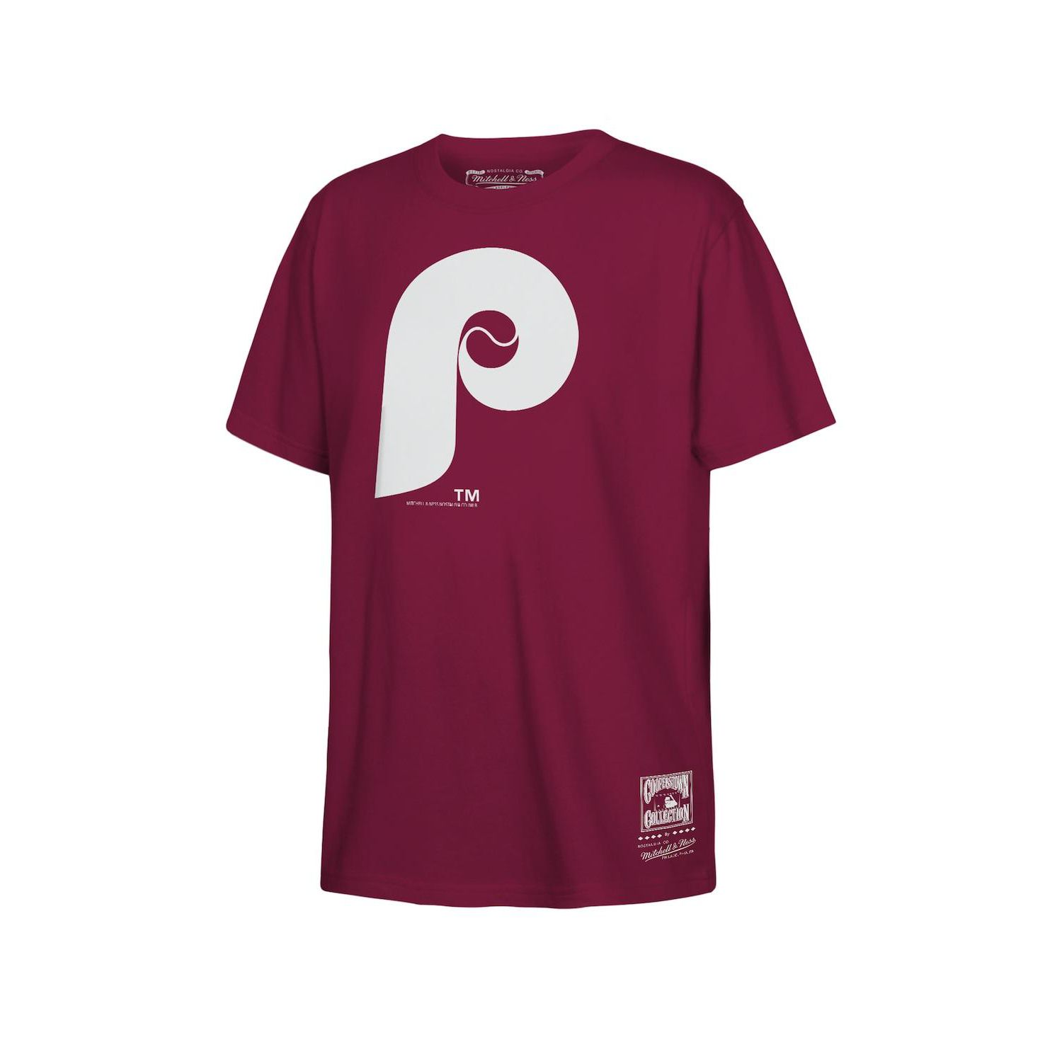Big Boys and Girls Burgundy Philadelphia Phillies Retro Logo T-Shirt