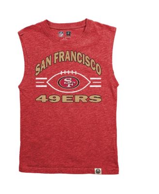 Big Boys and Girls Heather Scarlet San Francisco 49ers Muscle Tank Top