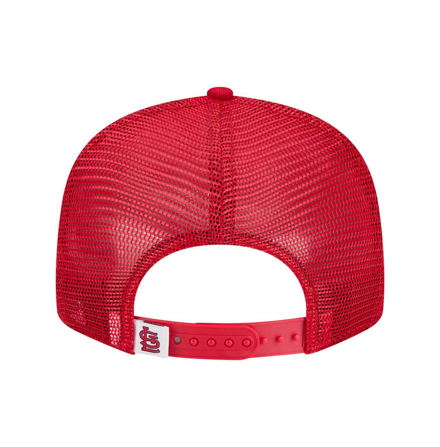 Детская кепка New Era Red St. Louis Cardinals 9FIFTY Trucker Snapback Hat — фото 4
