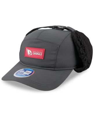 Men's Charcoal Arizona Cardinals 2025 Sideline Cold Weather Runner Dog Ear Adjustable Hat