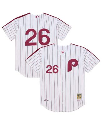 Men's&nbsp; Chase Utley White Philadelphia Phillies 2003 Cooperstown Collection Authentic Jersey