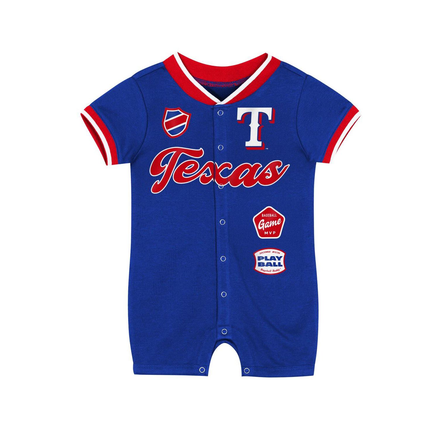 Baby Boys and Girls Royal Texas Rangers Pinch Coverall