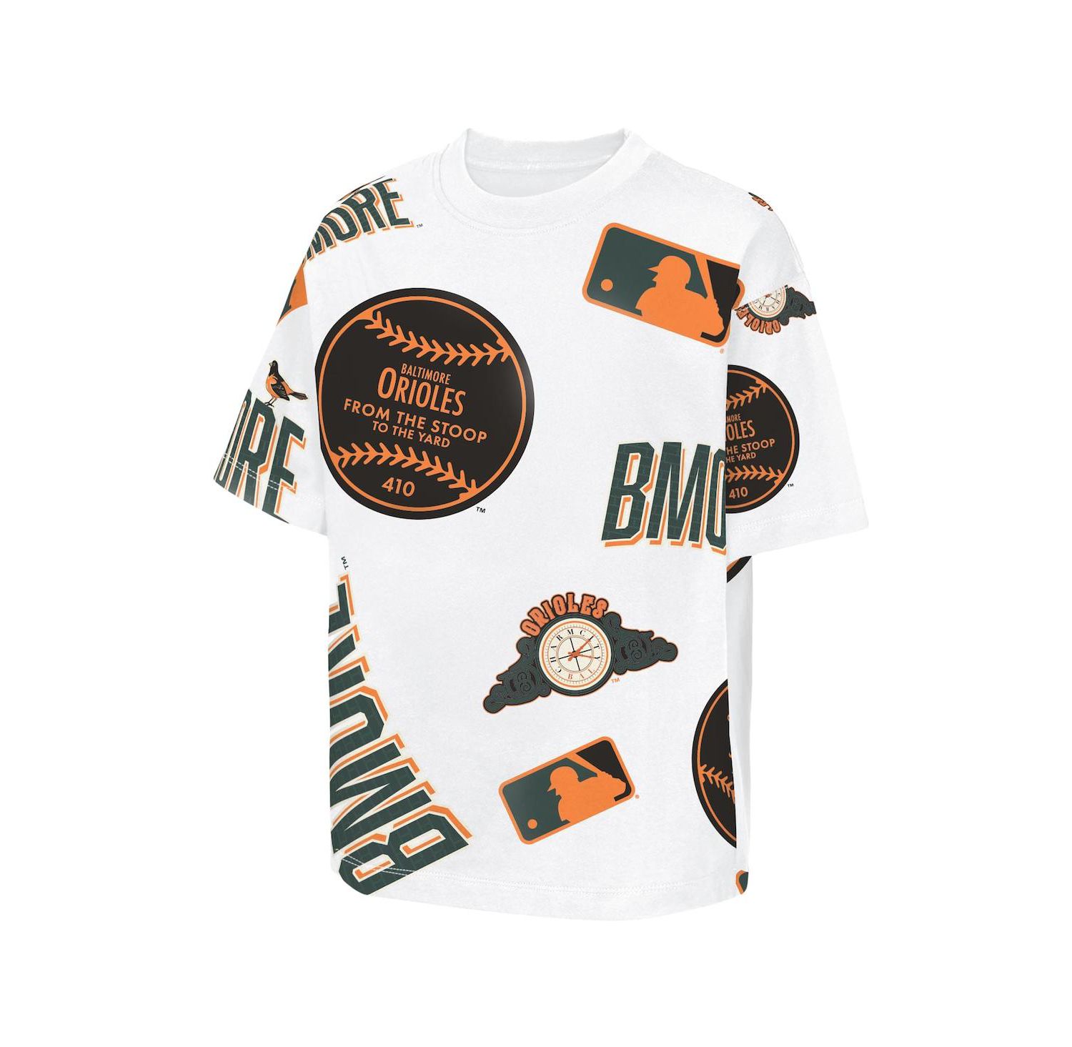 Big Boys and Girls White Baltimore Orioles 2026 City Connect Circus Catch T-Shirt