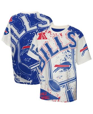 Big Boys and Girls Cream Buffalo Bills Top Player T-Shirt