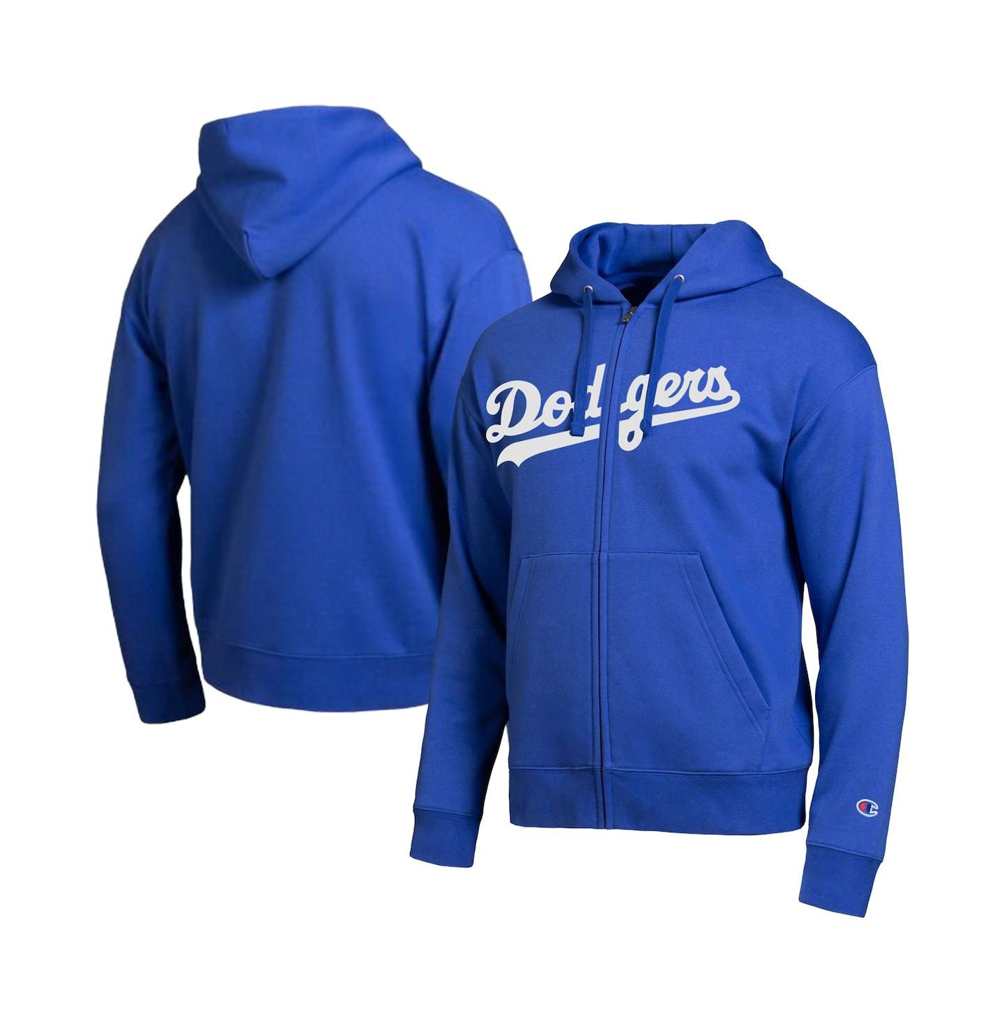 Мужская худи Champion Los Angeles Dodgers All-Star Wordmark на молнии, Royal — фото 1