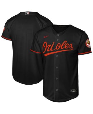 Big Boys and Girls Black Baltimore Orioles Alternate Stadium Jersey
