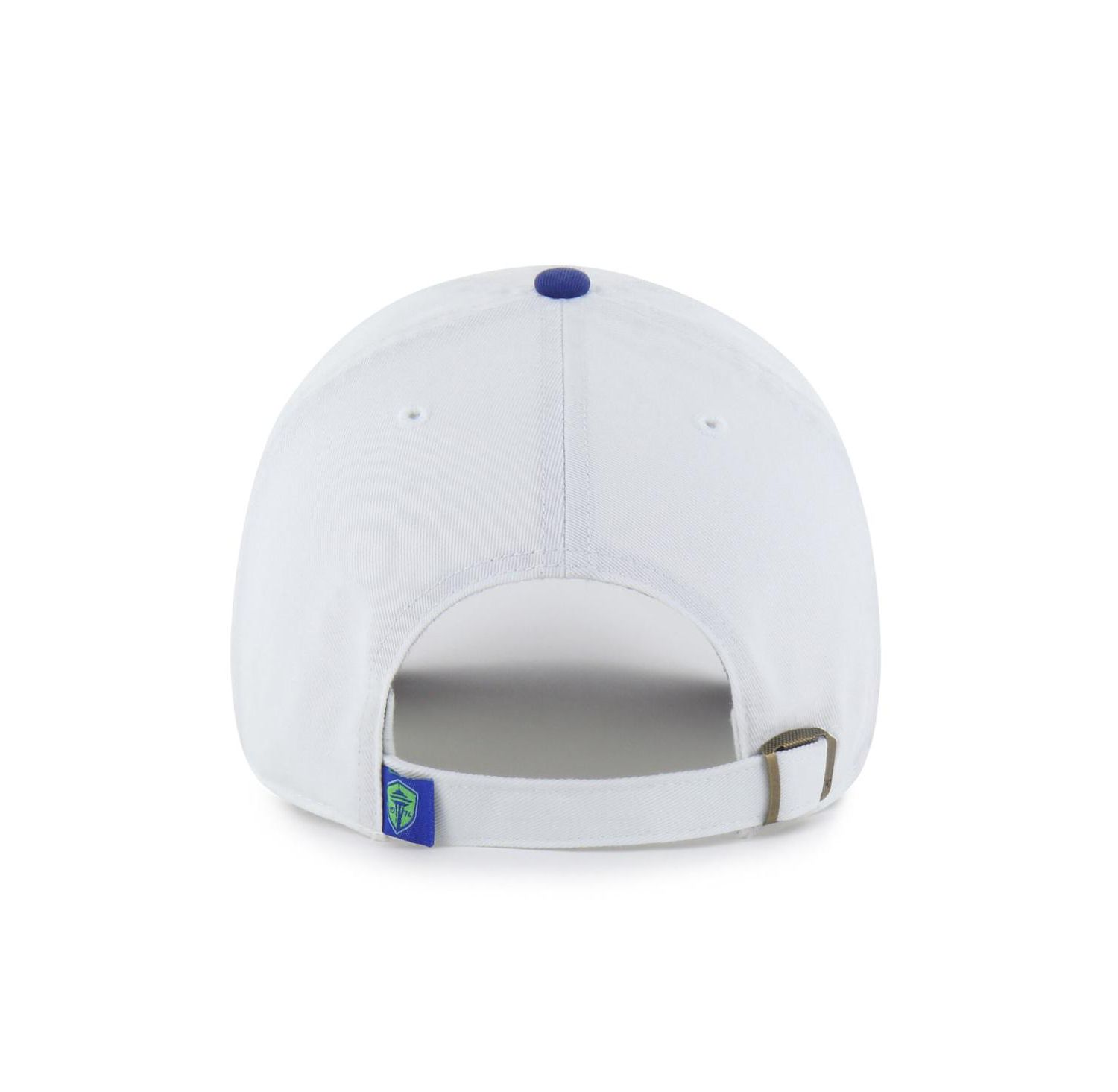 Men's White Seattle Sounders FC Two-Tone Clean Up Adjustable Hat