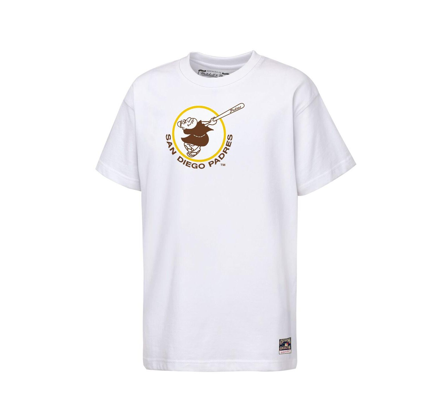 Big Boys and Girls White San Diego Padres Cooperstown Concession T-Shirt