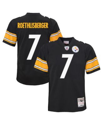 Big Boys and Girls Ben Roethlisberger Black Pittsburgh Steelers 2004 Legacy Replica Jersey