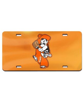 Orange Oklahoma State Cowboys Baseball Pete Wind Up Laser Cut Acrylic License Plate