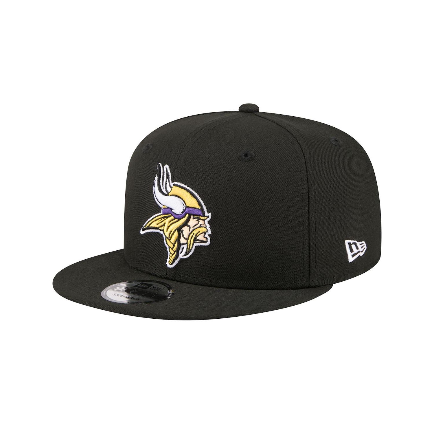 Men's Black Minnesota Vikings 9FIFTY Snapback Hat