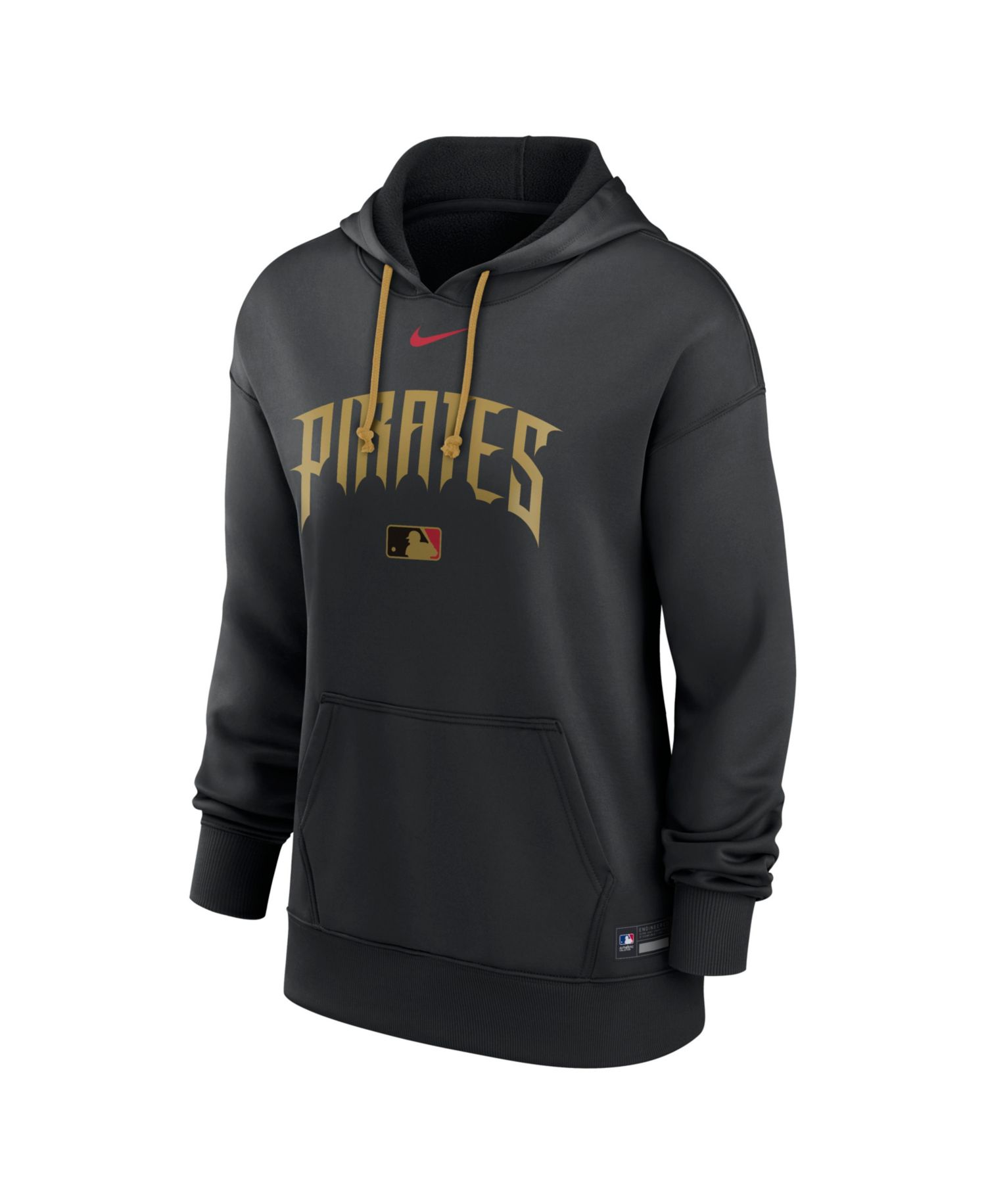 Women's Black Pittsburgh Pirates Authentic Collection City Connect Therma Hoodie
