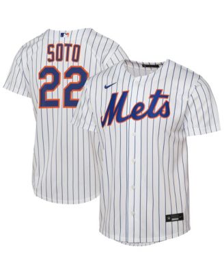 Big Boys and Girls Juan Soto White New York Mets Home Replica Player Jersey