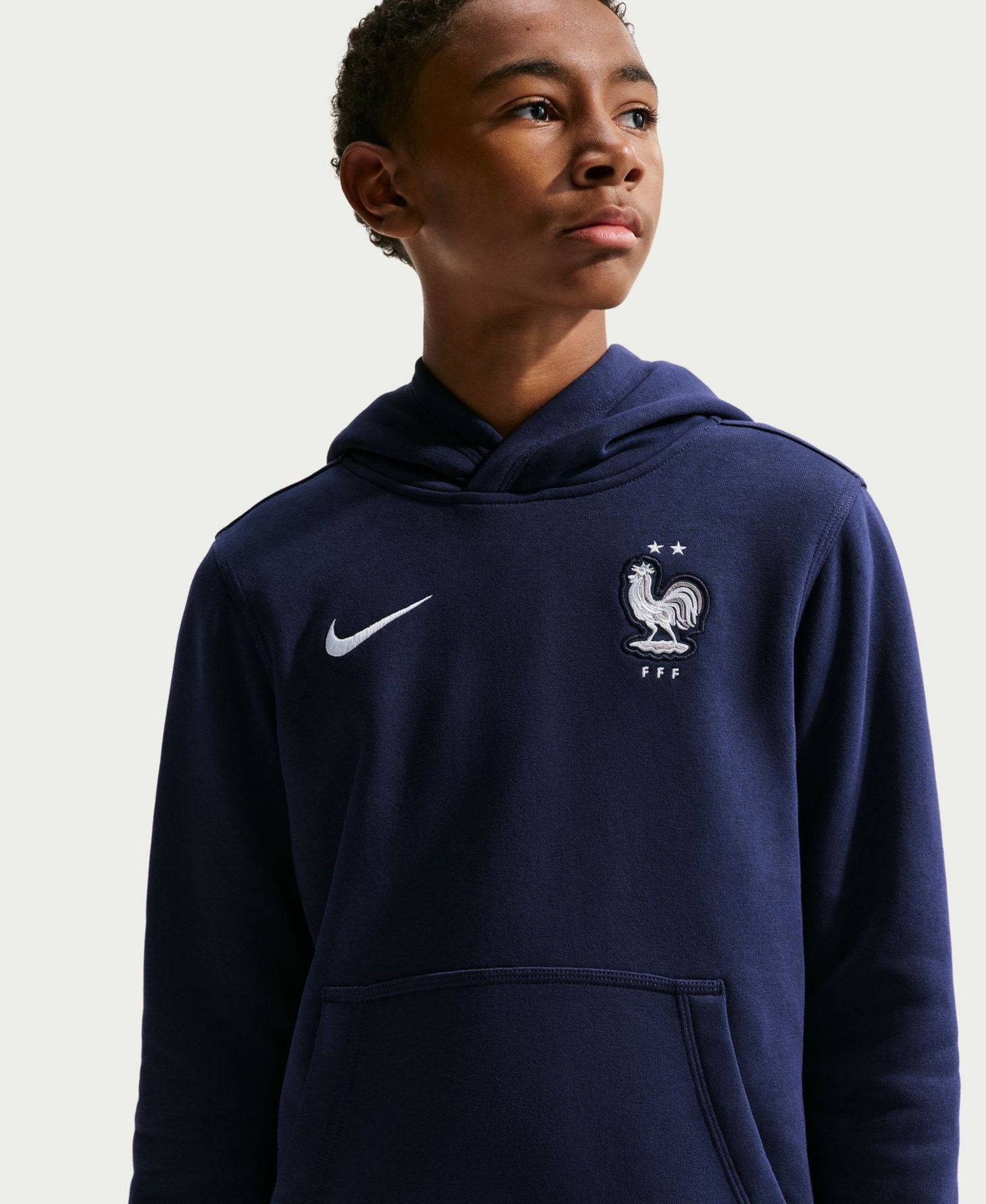 Big Boys and Girls Blue France National Team Club Hoodie