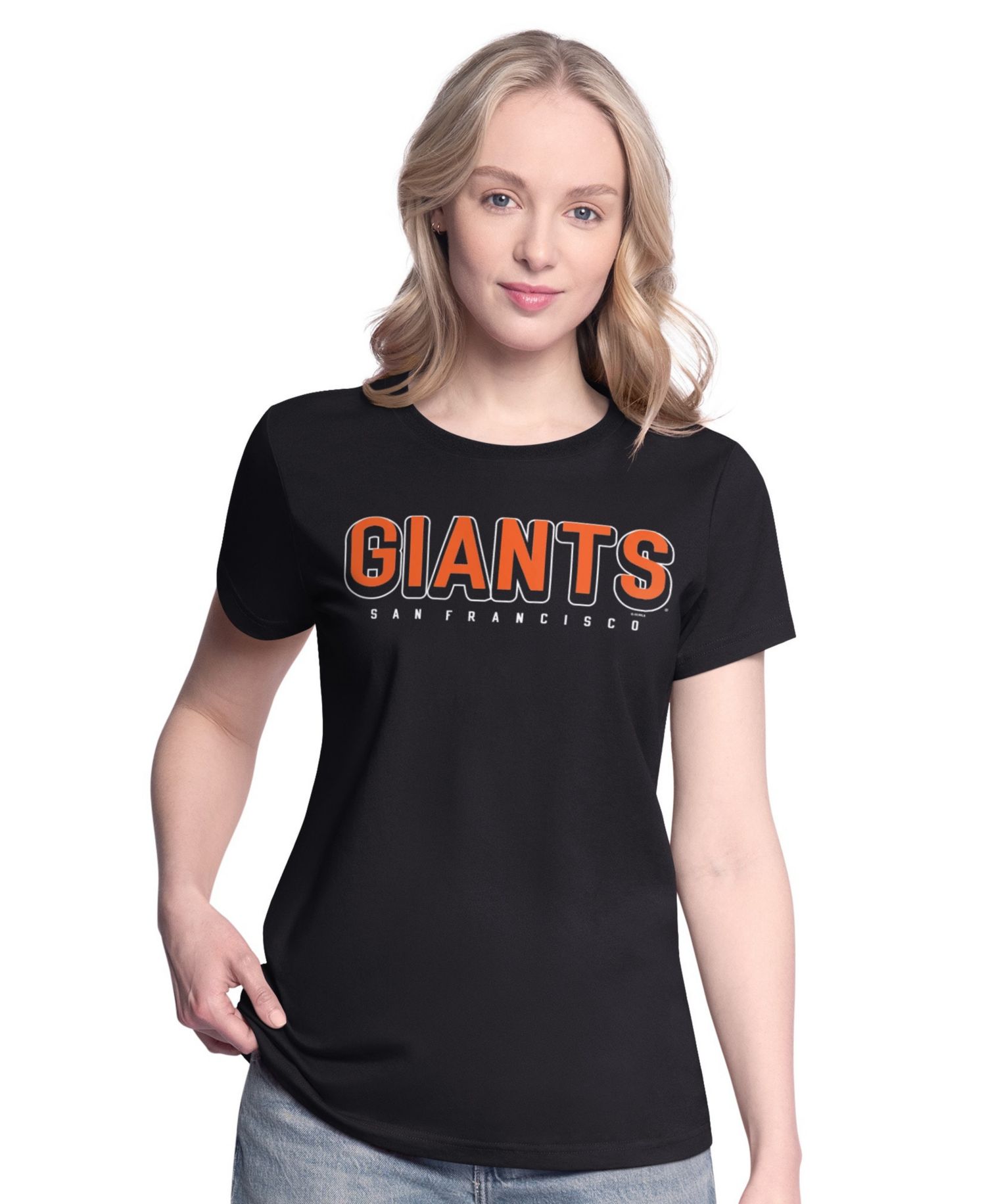 Women's Black/Orange San Francisco Giants Two T-Shirt Combo Pack