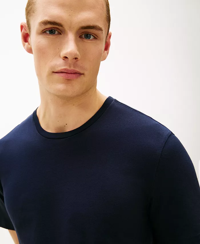 Men's Cotton Short-Sleeve Crewneck Undershirt, 3-Pack - thumbnail 6