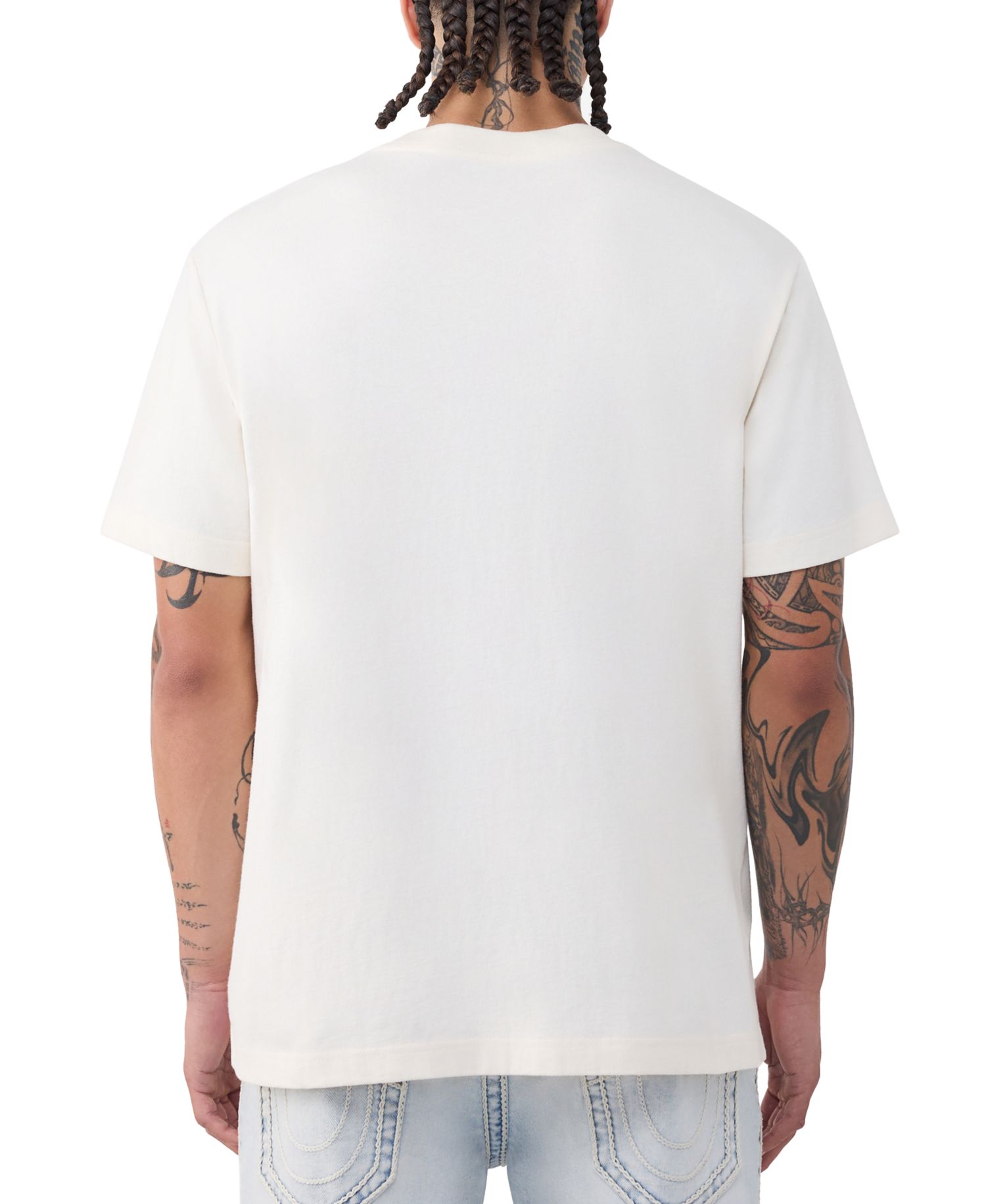 Men's Buddha Face Logo Short-Sleeve T-Shirt