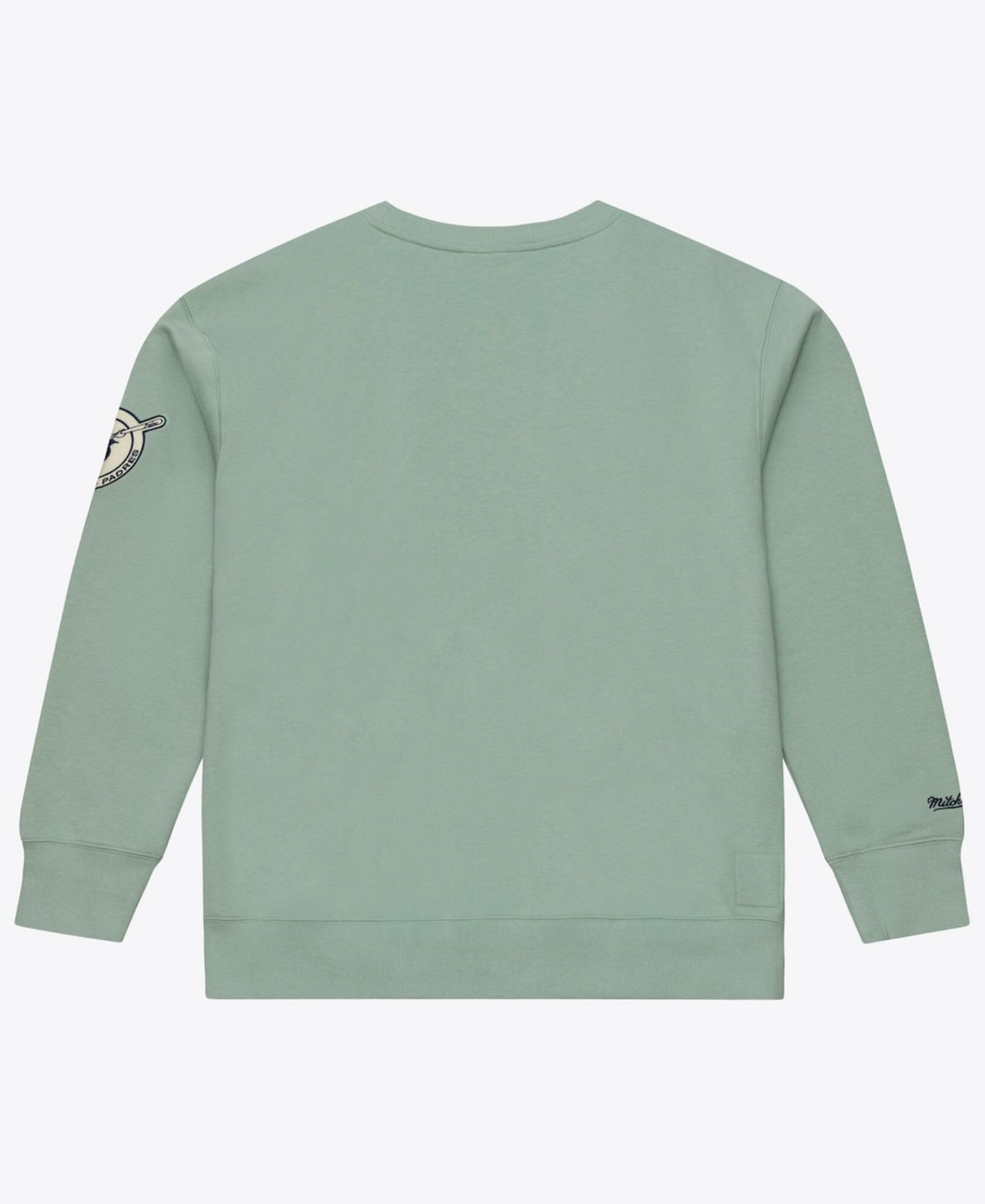 Мужской свитшот Mitchell & Ness Green San Diego Padres Yacht Rock Fleece — фото 2