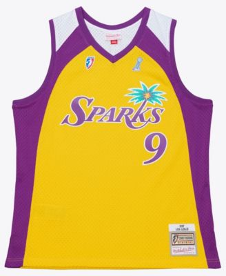 Men's and Women's Lisa Leslie Gold Los Angeles Sparks Court Origins Swingman Jersey