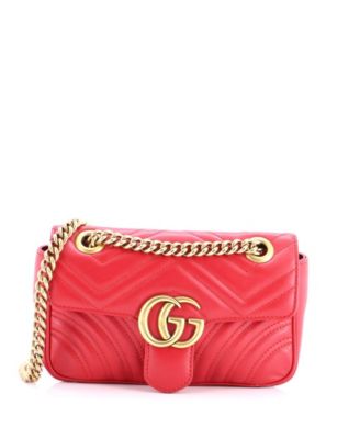 Mini GG Marmont Flap Bag Matelasse Leather