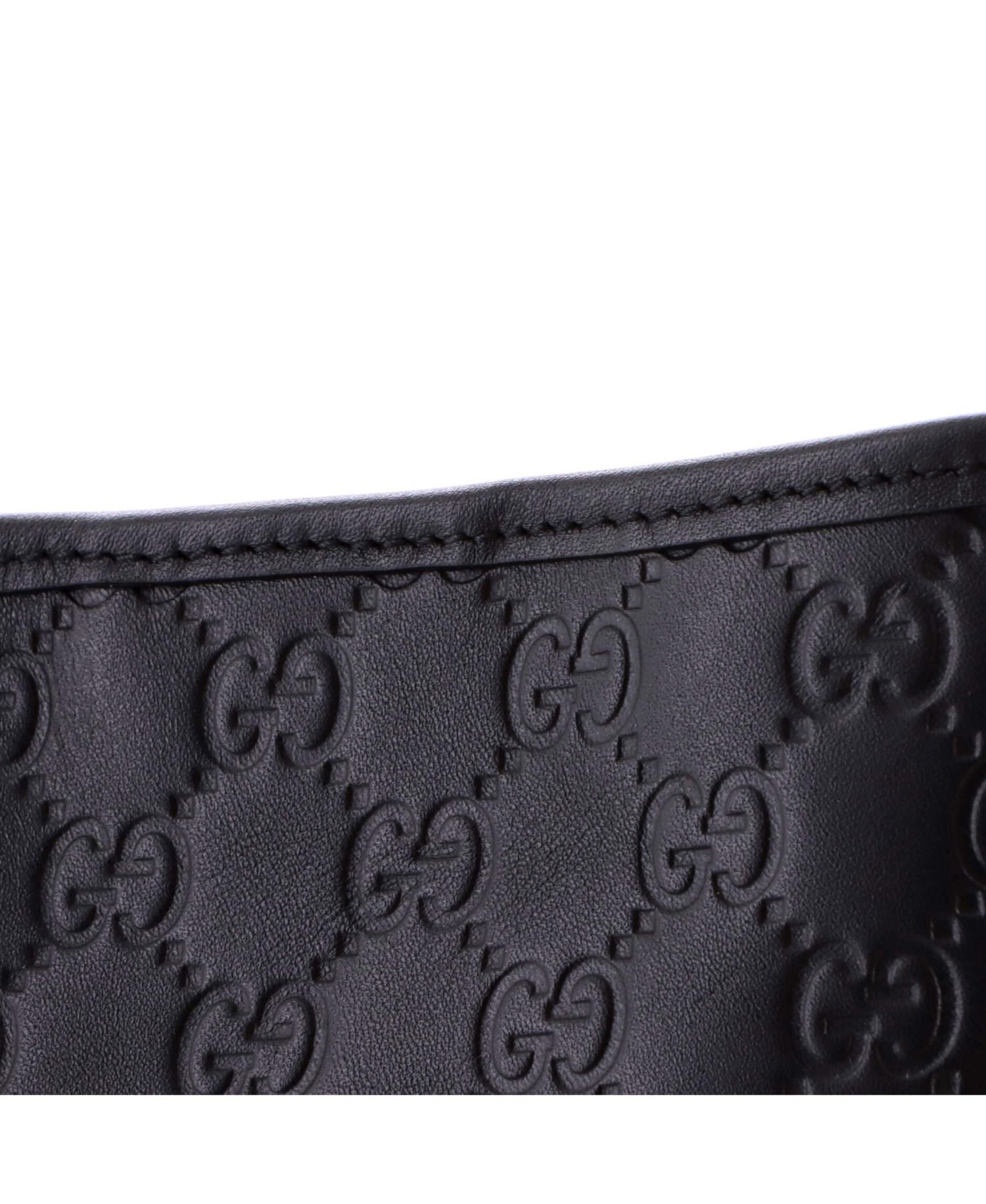 Nano GG Emblem Bucket Bag GG Debossed Leather