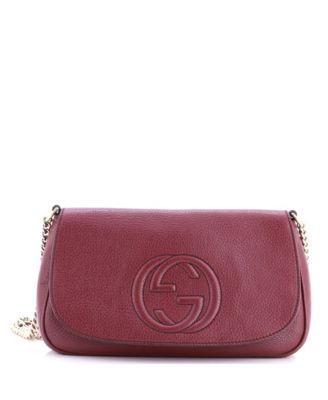 Medium Soho Chain Crossbody Bag Leather