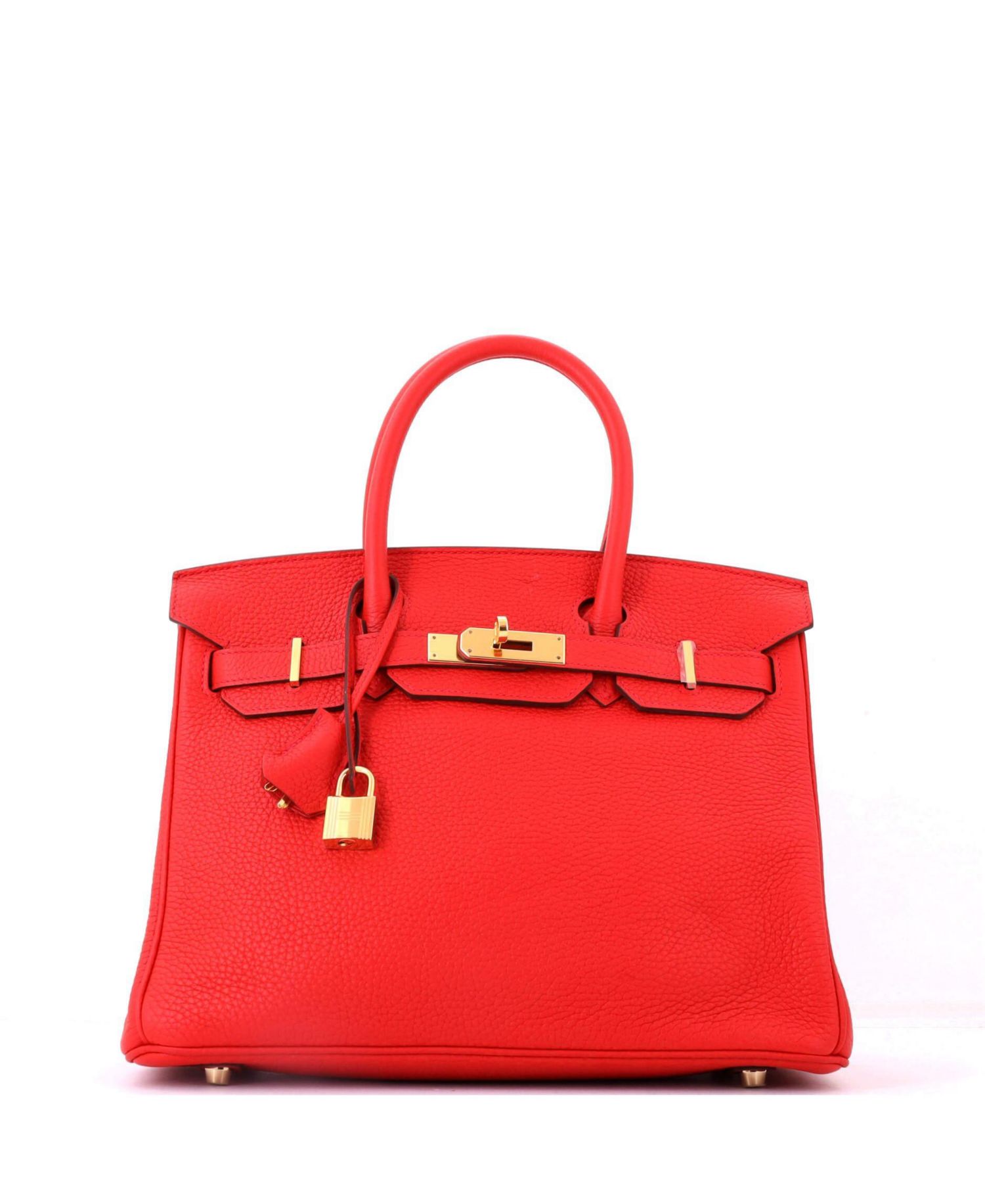 Birkin 30 Handbag Red Togo with Gold Hardware