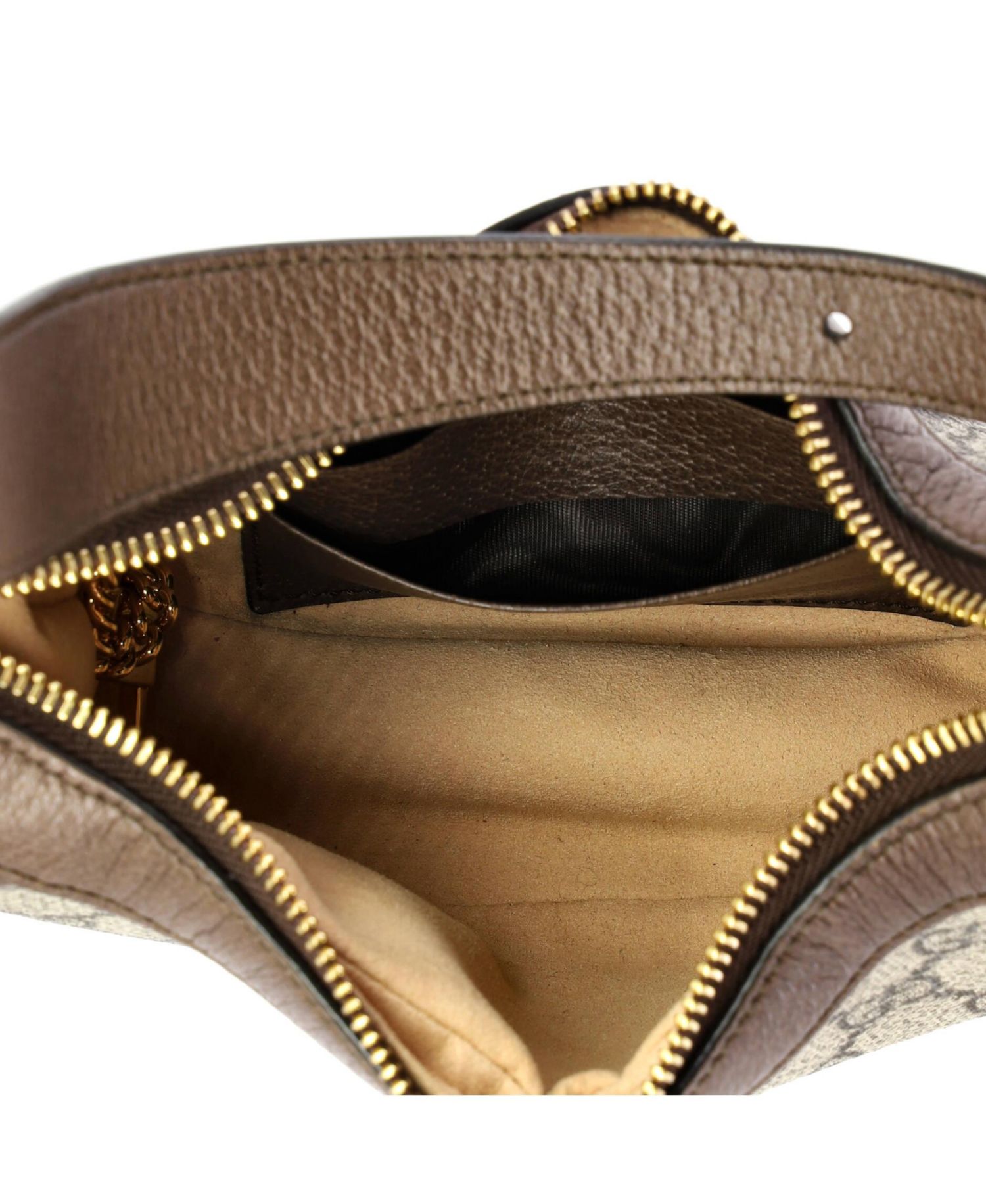 Mini Ophidia Half Moon Bag GG Coated Canvas