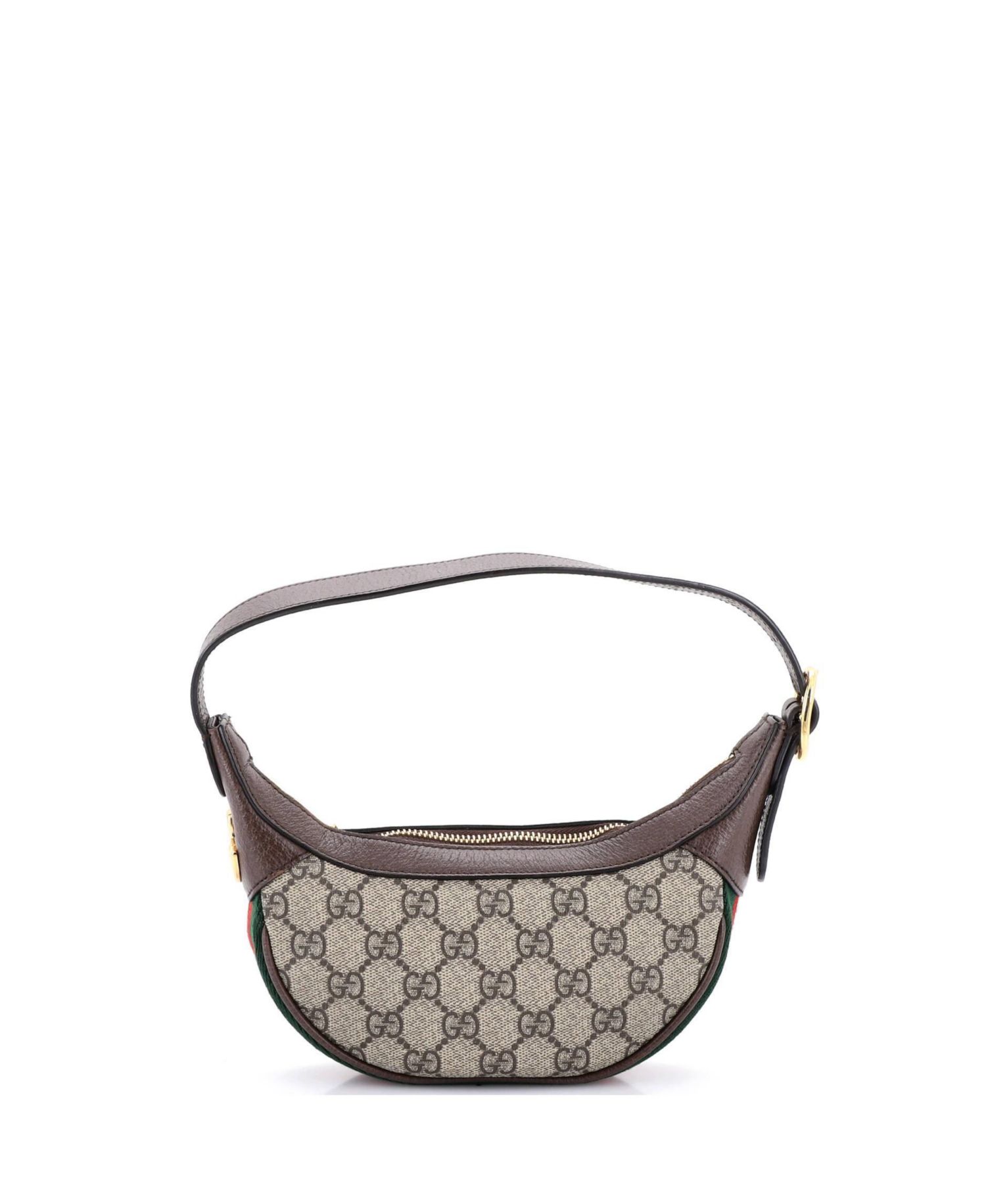 Mini Ophidia Half Moon Bag GG Coated Canvas