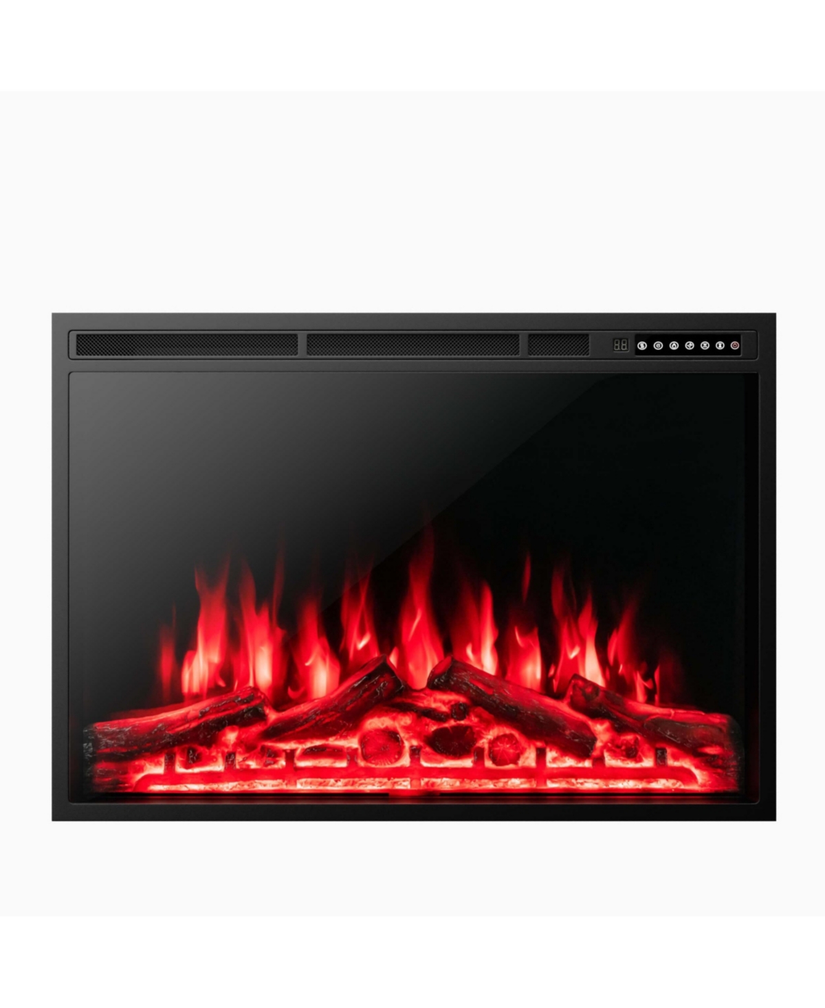 Ecooso Electric Fireplace Recessed with Adjustable Flames