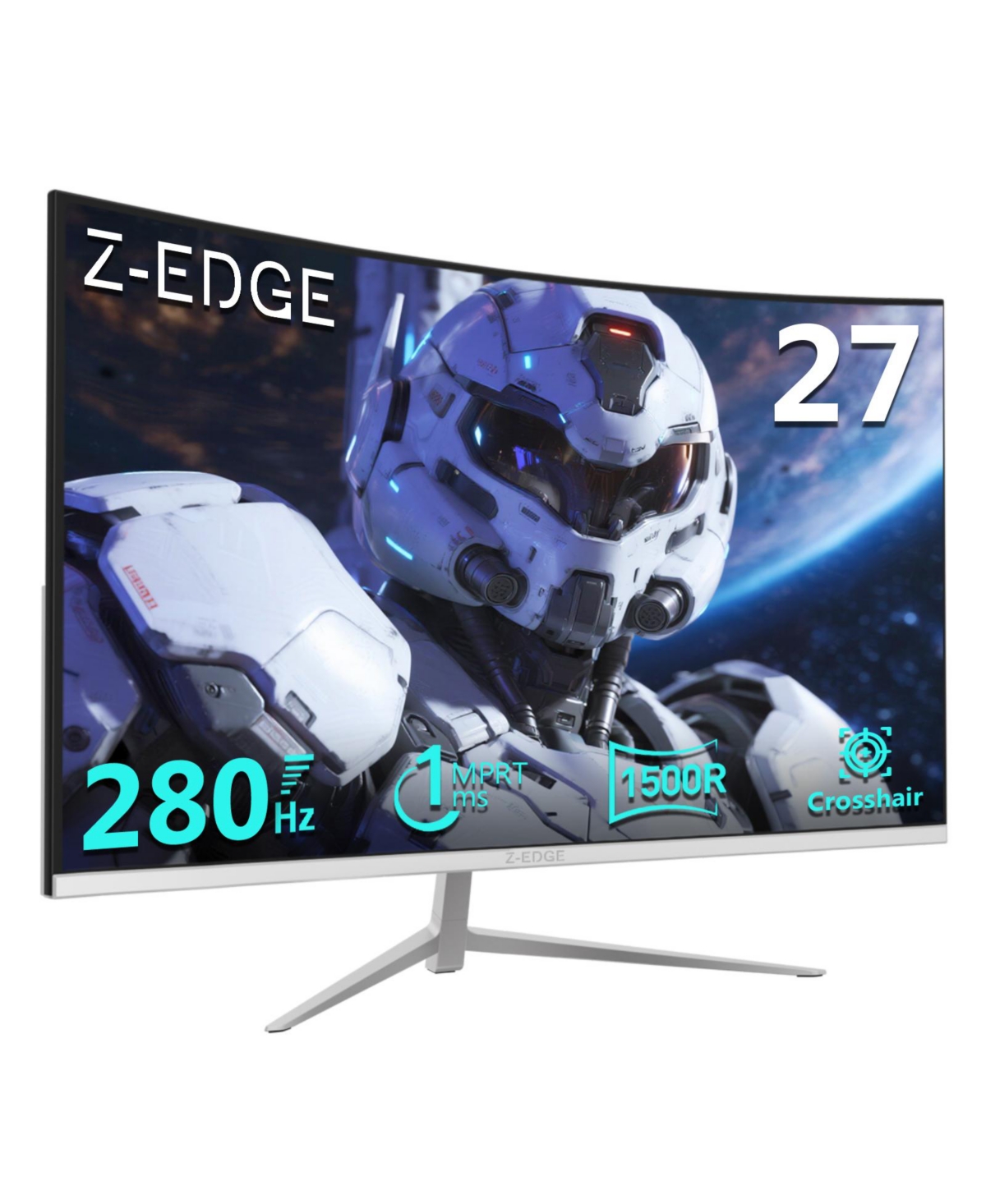 Z-edge UG27P- 27 inch 1080P Full Hd 1920 x 1080 280 Hz 1 ms Curved Gaming Monitor, Hdmi x 1, Dp x 1