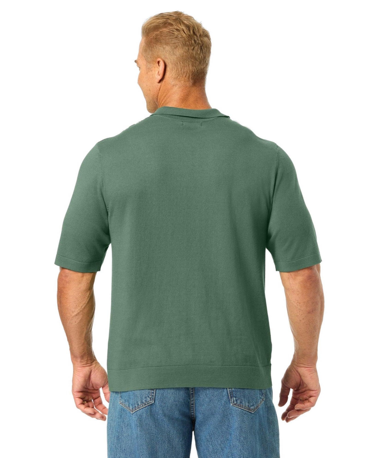 KingSize Men's Big and Tall No Tuck Sweater Polo