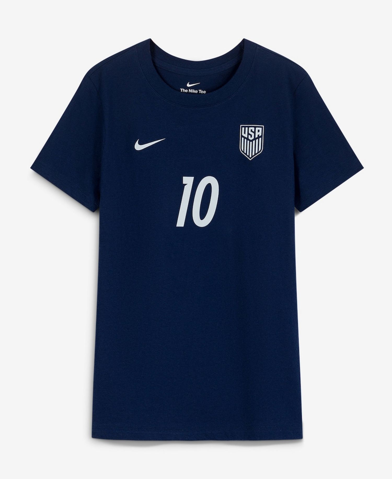 Women's Christian Pulisic Navy USMNT Away Name & Number T-Shirt