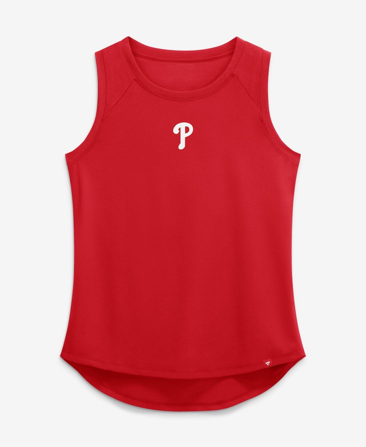 Women's Red Philadelphia Phillies Draped Mesh Back Performance Tank Top