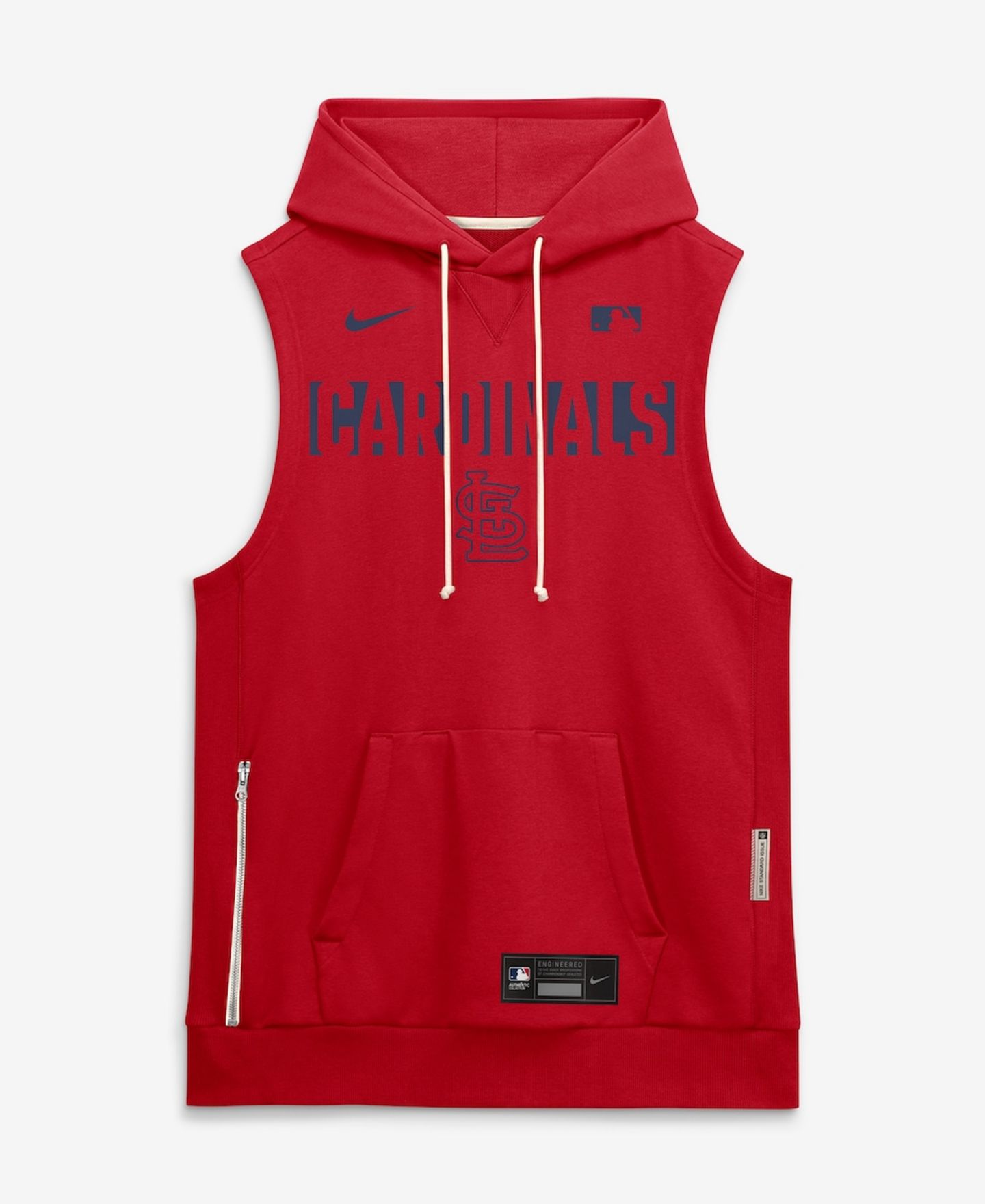 Мужская худи без рукавов Nike St. Louis Cardinals Authentic Collection Standard Issue, Red — фото 2