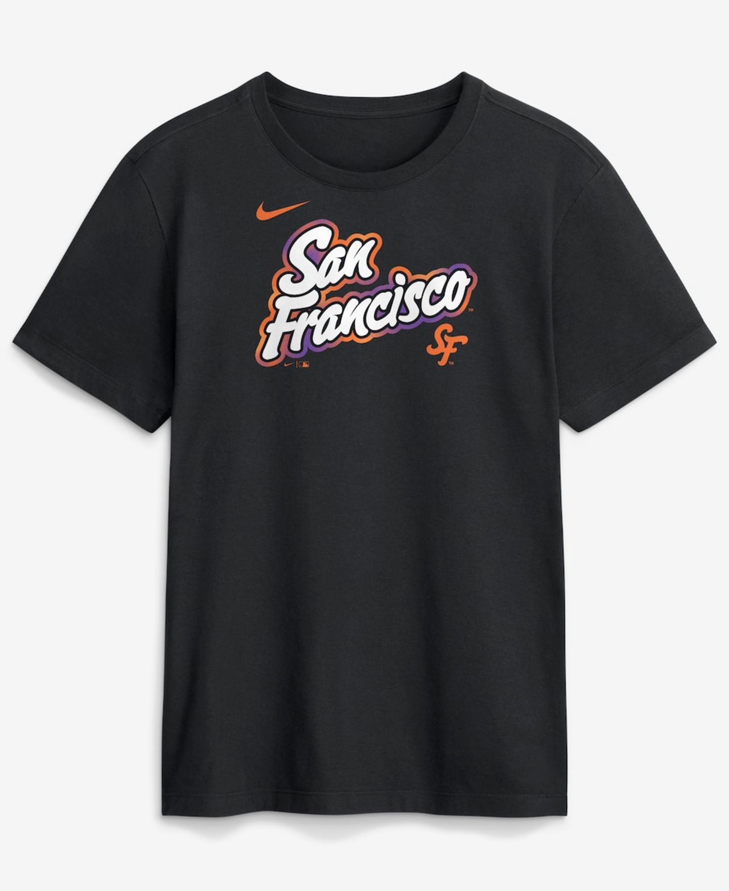 Мужская футболка Nike Black San Francisco Giants City Connect Wordmark — фото 2