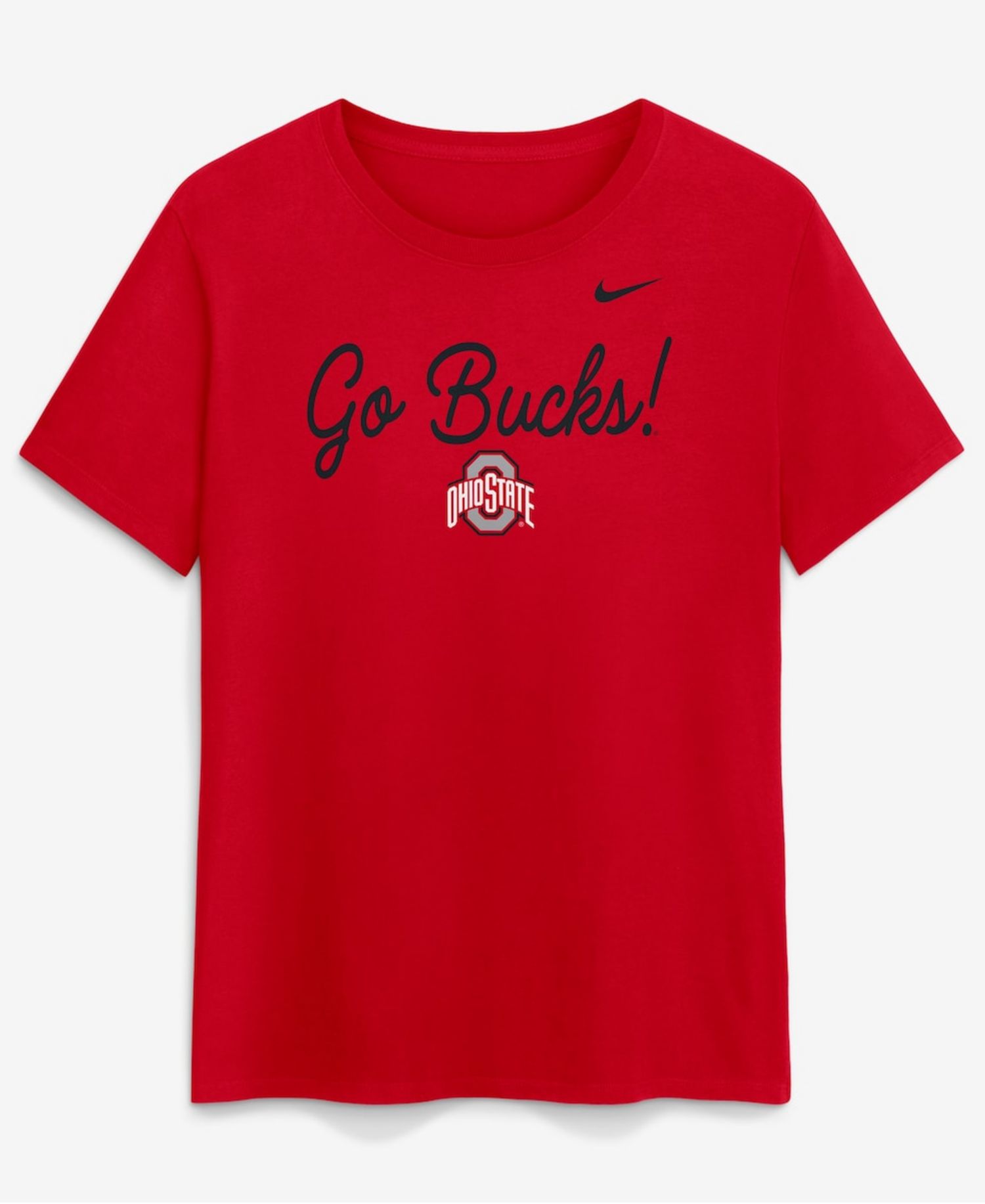 Women's Scarlet Ohio State Buckeyes Script Mantra Logo T-Shirt