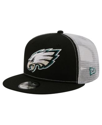 Men's Black Philadelphia Eagles Core Team 9FIFTY Trucker Snapback Hat