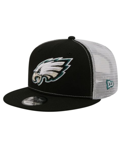 Мужская кепка New Era Black Philadelphia Eagles Core Team 9FIFTY Trucker Snapback Hat
