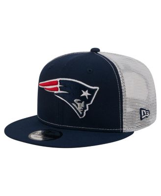 Men's Navy New England Patriots Core Team 9FIFTY Trucker Snapback Hat