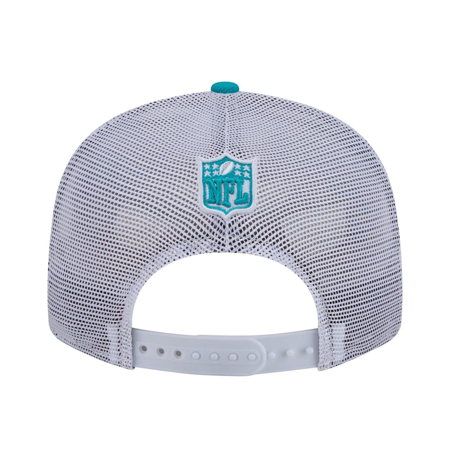 Мужская кепка New Era Aqua Miami Dolphins Core Team 9FIFTY Trucker Snapback Hat — фото 4