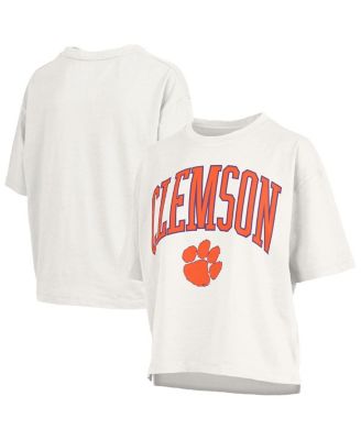 Women's White Clemson Tigers Nelson T-Shirt