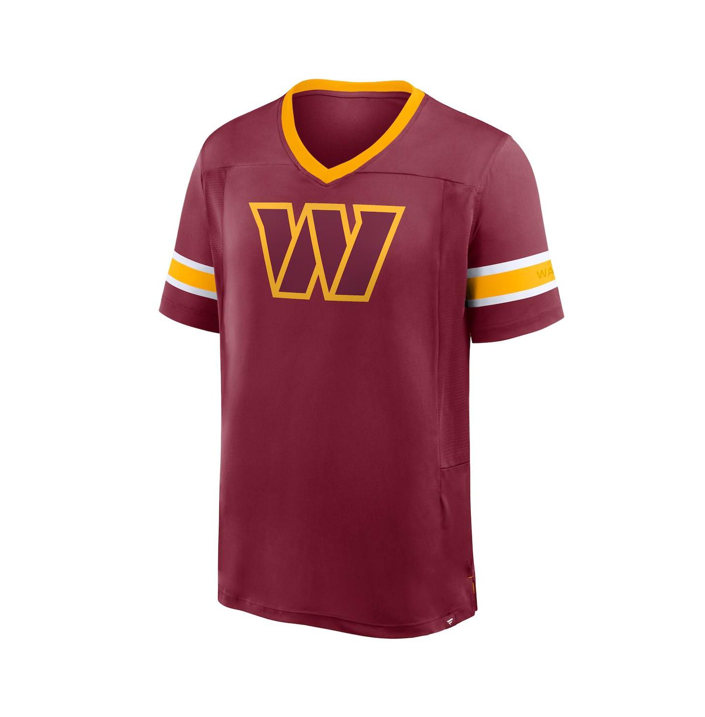 Мужская футболка Fanatics Burgundy Washington Commanders Hometown Premium Hashmark V-Neck — фото 2
