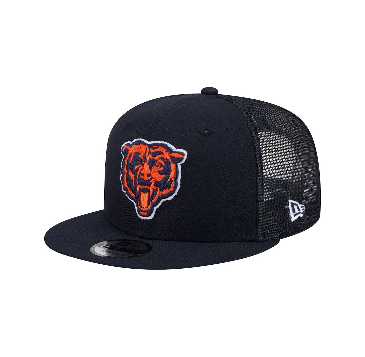 Men's Navy Chicago Bears Core Team 9FIFTY Trucker Snapback Hat
